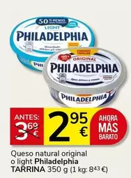 Philadelphia - Queso Natural Original O Light