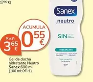 Sanex - Gel De Ducha Hidratante Neutro