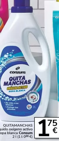 Consum - Quitamanchas Liquido Oxigeno Activo Ropa Blanaca