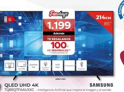 Samsung - Qled UHD 4K TQ85Q7FAAUXXC