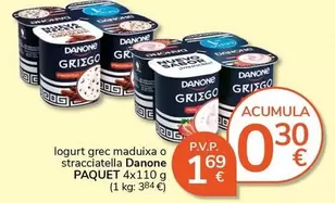 Danone - Iogurt Grec Maduixa O Stracciatella