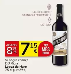 Lopez De Haro - Vi Negre Criança DO Rioja