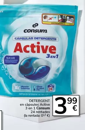 Consum - Detergent En Capsules Active 3 En 1
