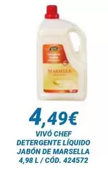 Vivo Cheff - Detergente Líquido Jabon De Marsella