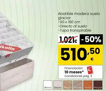 Pikolin - Abatible Madera Suelo Glaciar