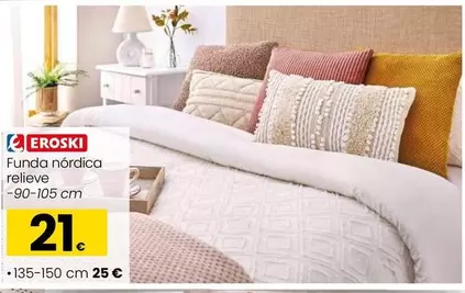 Eroski - Funda Nórdica Relleve 90-105 Cm