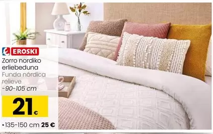 Eroski - Funda Nórdica Relleve 90-105 Cm