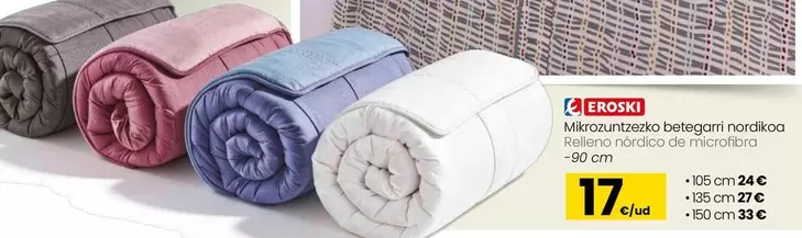 Eroski - Relleno Nordico De Microfibra 90 Cm