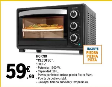 Cecotec - Horno