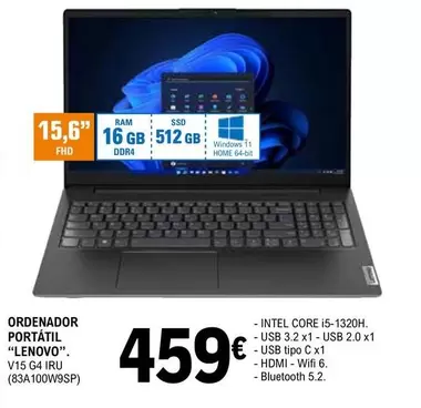 Lenovo - Ordenador Portatil