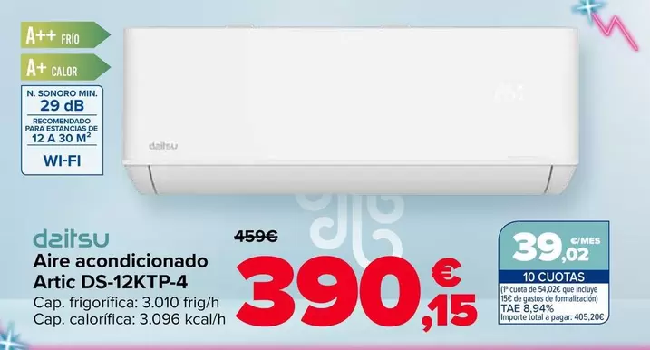 Daitsu - Aire Acondicionado Artic Ds-12ktp-4