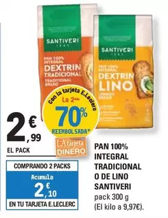 Santiveri - Pan 100% Integral Tradicional O De Lino