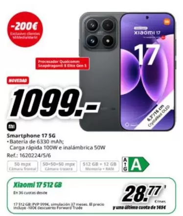 Xiaomi - Smartphone 17 5g