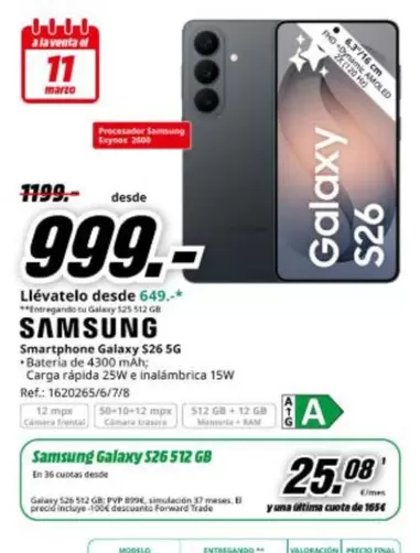 Samsung - Smartphone Galaxy S26 5g