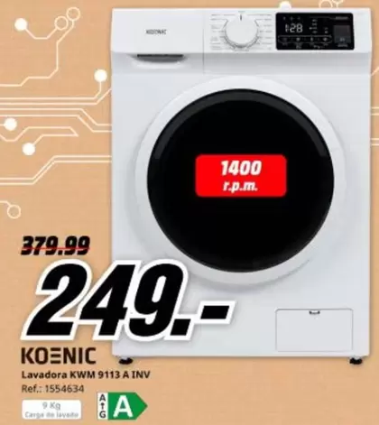 Koenic - Lavadora Kwm 9113 A Inv