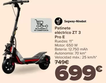 Segway Ninebot - Patinete Eléctrico ZT 3 Pro E