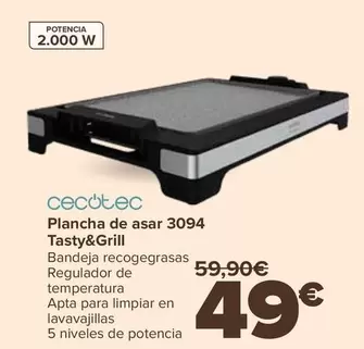 Cecotec - Plancha De Asar 3094 Tasty&Grill