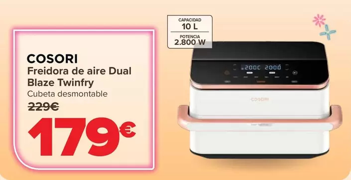 Cosori - Freidora De Aire Dual Blaze Twinfry