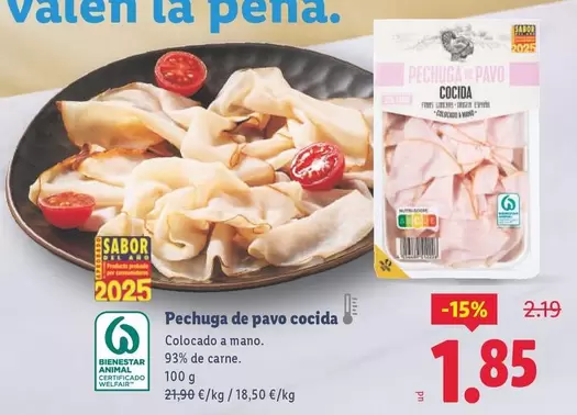 Pechuga De Pavo Cocida