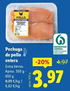 Pechuga De Pollo Entera