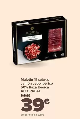 Altorreal - Maletin Jamon Cebo Iberico 50% Raza Ibrica 