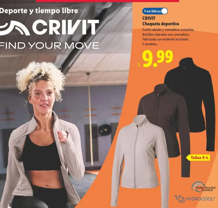 Crivit - Chaqueta Deportiva