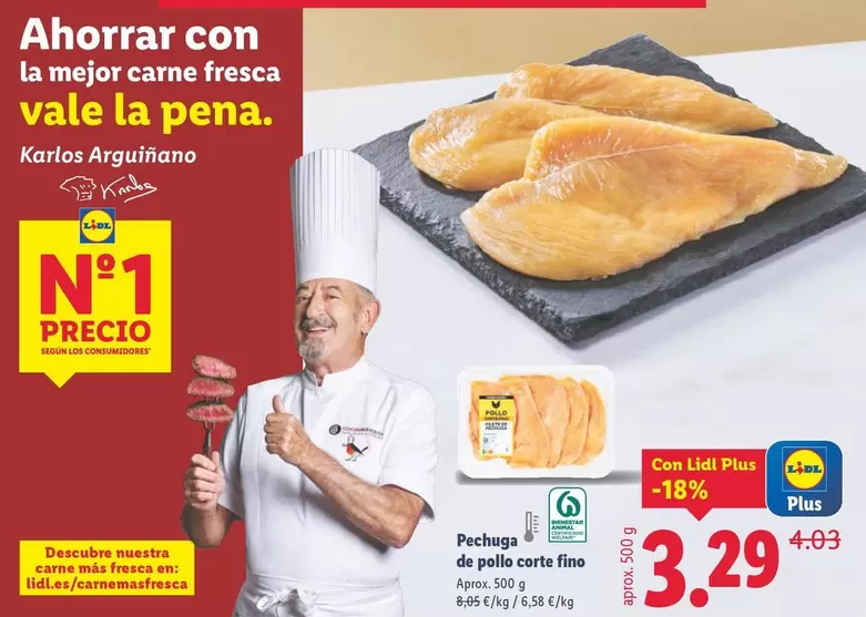 Pechuga De Pollo Corte Fino