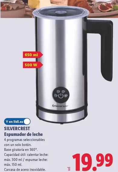 SilverCrest - Espumador De Leche 