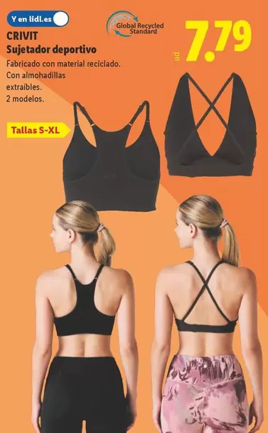 Crivit - Sujetador Deportivo