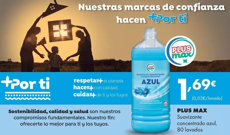 Plus Max - Suavizante Concentrado Azul
