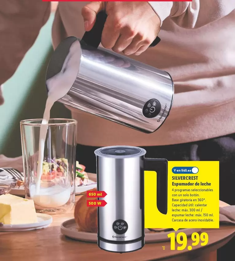 SilverCrest - Espumador De Leche