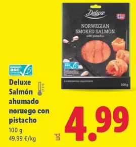Deluxe - Salmón Ahumado Noruego Con Pistacho 