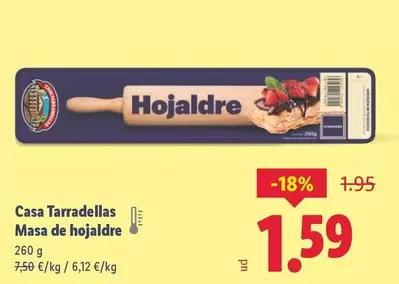 Casa Tarradellas -  Masa De Hojaldre