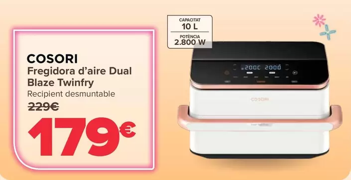 Cosori - Freidora De Aire Dual Blaze Twinfry