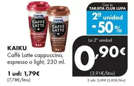 Kaiku - Caffe Latte Cappuccino, Espresso O Light, 230 Ml 