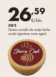 5 Q'S - Queso Curado De Oveja Leche Cruda Signature Cave Aged