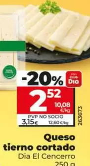 Dia El Cencerro - Queso Tierno Cortado 