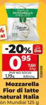 Dia Seleccion Mundial - Mozzarella Fior Di Latte 100% Natural Italia 