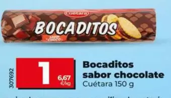 Cuétara - Bocaditos Sabor Chocolate