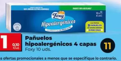 Foxy - Pañuelos Hipoalergénicos 4 Capas 