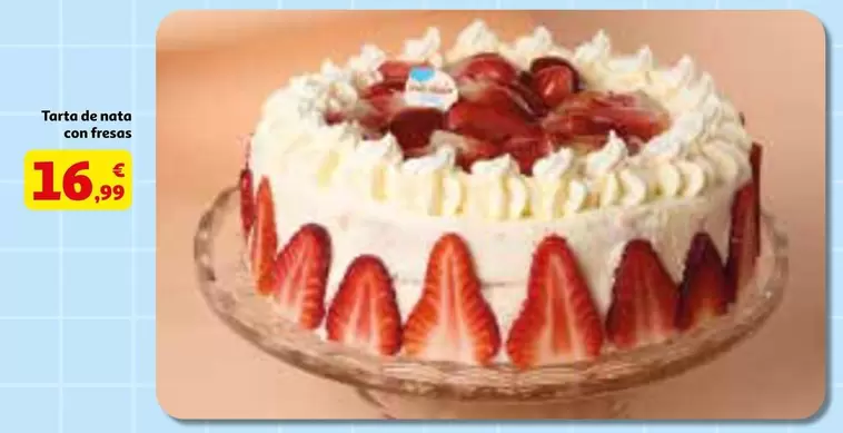 Tarta De Nata Con Fresas