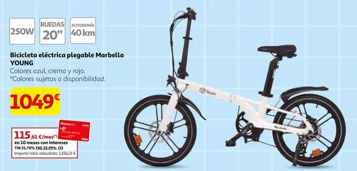 Youin - Bicicletaa Elétrico Plegable Marbella