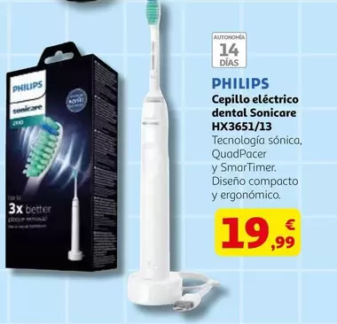 Philips - Cepillo Eléctrico Dental Sonicare HX3651/13