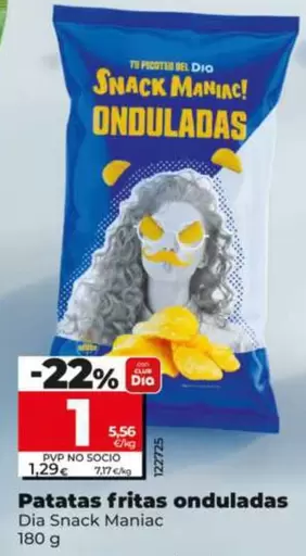 Dia Snack Maniac - Patatas Fritas Onduladas 