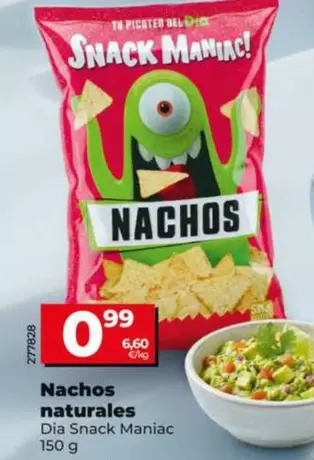 Dia Snack Maniac - Nachos Naturales 