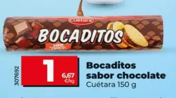 Cuétara - Bocaditos Sabor Chocolate 