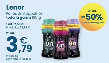 lenor - Perlas Unstoppables Toda La Gama