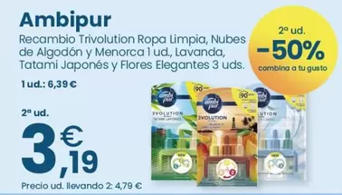 Ambi Pur - Recambio Trivolution Ropa Limpia