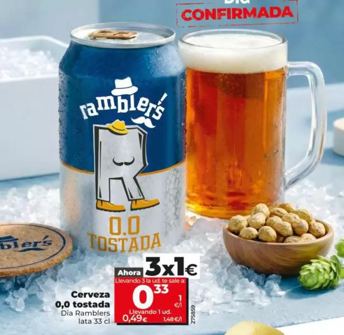 Dia Ramblers - Cerveza 0,0 Tostada 