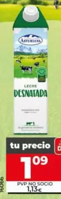 Asturiana - Leche Desnatada 